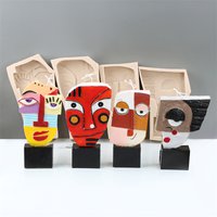 Nordic Design 3D Abstract Art Human Face Silicone Candle Mold DIY Plaster Epoxy Resin Aromath Soap Molds Home Decor Craft Gifts