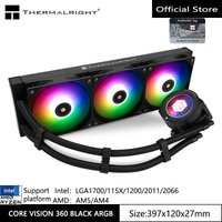 Thermalright All -in -one water cold radiator,CORE VISION 360 ARGB 2.1 -inch LCD display screen,Support LGA1700/115X/AM5