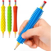 Fashion Creative Hot-selling Fashion 4-piece Textured Silicone Pencil Holder Tactile ADHD and Autism Anxiety Relief
