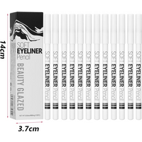Waterproof White Eyeliner Pencil Smooth Easy Wear Long-Lasting Eye Brightener Fashion Makeup Tool for Smooth Application