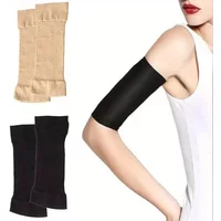 1 Pair Women Arm Slimming Shaper Compression Wrap Sleeve Arm Fat Reduction Tone Up Arm Shaping Sleeves
