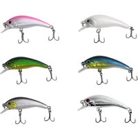1Pcs Sinking Minnow 45mm 4g Fishing Lure Crankbait Wobbler Artificial Plastic Baits With Hook for Bass Pike Carp Swimbait Tackle
