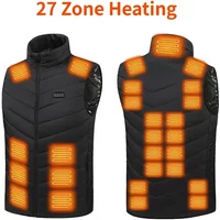 26 Areas Heated Vest Men Winter Electrically Jacket Usb New Ski Warm Sleeveless Jacket Heated Thermal Waistcoat Heating Clothing