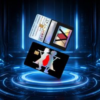Anime Hisoka Hunter X Hunters Laser Holographic Skin Film Sticker for Debit Bank Credit Card