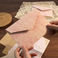 New 5pcs Gilded Shadow Envelope Channel Style Texture Envelope For Handwritten Love Letter Birthday Greeting Card Invitation