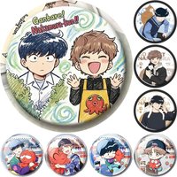 58mm Anime Go For It Ganbare Nakamura-kun Octopus Takeuchi Kōta Cosplay COSTUME Badge Pin SPTE Tinplate Brooch Porp Gilf