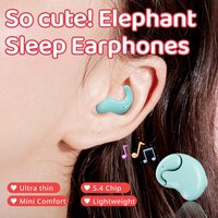 T18 Ultra-thin Sleeping Headset IPX6 Waterproof Wireless Bluetooth Earphones Earbuds With Mic For Phone Bluetooth 5.4 Headphones
