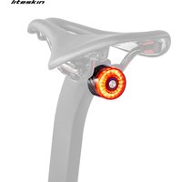 Liteskin Carbon Smart Bicycle Rear Light Road Bike MTB Auto Brake Intelligent Sensing tail Flashlight LED USB Charging