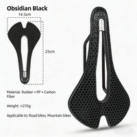 AliExpress DRCK HROS Bike Saddle Honeycomb Shock Absorption Bicycle Saddle Hollow Breathable Comfortable MTB Bike Seat Cycling Cushion Accessories