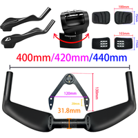2025 New BALUGOE Carbon Fiber Bike Rest TT Handlebar Long Distance Racing Handlebars Bicycle Accessories Adjust Angle Matte