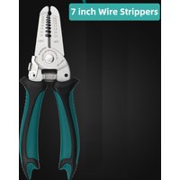 AMR Wire Stripping Tool 7 Inch Wire Stripper And Wire Cutter For 10-22 AWG Solid Wire And Stranded Wire