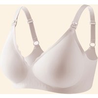 New Front Open Nursing Bra Maternity Jelly Gel Laser Cutting Seamless Underwear Ultra Thin Breastfeeding Bra For Pregnant Women