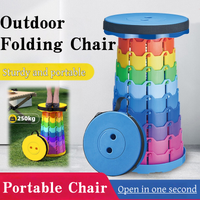 Contraction folding chair, adjustable telescopic type,outdoor fishing and camping,portable and compact, lightweight and portable