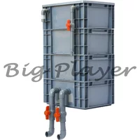 Fish tank filter drip box, fish pool water circulation turnover box, filter box, filtration device, wall mounted oxygenation