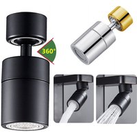360° Swivel Faucet Spray Head Kitchen Tap Aerator Bathroom Rotatable Extension Faucet Filter Nozzle Dual Modes Water Saving