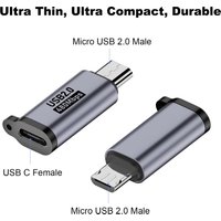 Micro USB Mini USB Type-C Adapter Male Female Converter Data Sync Charging