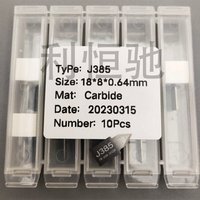 Lot de 10 lames vibrantes originales JWEI J385 en carbure, couteau oscillant en carbure pour la découpe du cuir, du tissu et des matériaux publicitaires