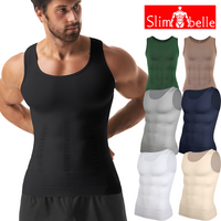 Men Compression Vest Slimming High-Performance Body Shaper Abs Abdomen Workout Tank Top Sleeveless Shapewear Belly Control Shirt