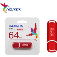 ADATA UV150 USB 3.2 Flash Drive 32GB 64GB Pendrive High Speed Portale Red USB U Disk Pen Drive Memory Stick For Computer