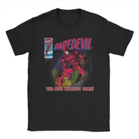 Marvel Genuine Funny Daredevil Legacy Comic Cover T-Shirt Men's O-Neck T-Shirt TV Series Short Sleeve T-Shirt MerchJacket