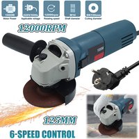 1000W 125MM Elektrischer Winkelschleifer Schleifmaschine 6 Geschwindigkeiten Elektrische Schneidemaschine DIY Holzbearbeitung Polierwerkzeug 220V