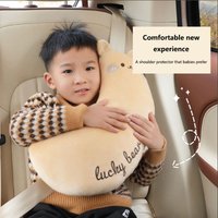 Car Shoulder Strap Thickened Soft Pillow Car Seat Belt Cover Cute Cartoon Children's Car Pillow Shoulder Automotive Interior