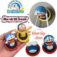 Doraemon High-value Creative Simple Toilet Towel Hook Dormitory Punch-free Cartoon Cute Multifunctional Hanging Clothes Hook