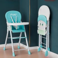 135 Foldable Baby High Chair - Multi-Functional Dining Chair for Home, Hotel, and Restaurant Use, Portable Feeding Seat.