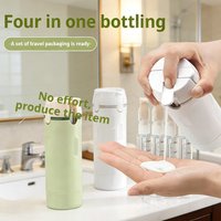 4 In 1 Travel Dispenser Emulsion Dispenser Bottle Leakproof Travel Container For Perfume Shampoo Conditioner Lotion Dispenser