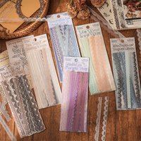 Premium PET Lace Floral Cluster Sticker Pack for Journaling, Cross-Border Creative Decals for Handmade Scrapbook