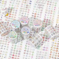 Mr. Paper, 200cm/roll, Cartoon PET Film Cutting Tape, Cute Mini Handmade Scrapbook, Diary Home Decorative Sticker Tape Gifts