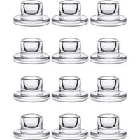【POPULAR】Candle Holders 12PCS Clear Glass Taper For Table Centerpieces And For Party Home Decor