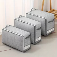 Storage Bag Placed On The Cabinet, With A Handle, Perspective Window, Super Large Capacity, For Clothes, Quilts, Blankets