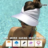 Women's Beach Sun Visor Hat New Spring & Summer Style Sun Hat for Vacation Travel & Outdoor Sports Lightweight and Breathable