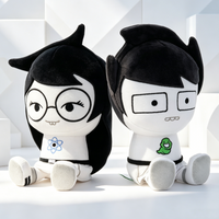 New Homestuck Jade Harley Plush Toy Cute Cartoon Game Peripheral Soft Stuffed Sitting Doll Atom Symbol Birthday Gift