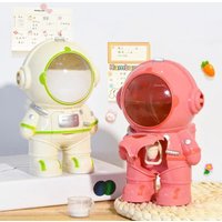 Astronaut Mini Water Dispenser Pink White Pressing The Straw Waters Bottle School Tourism Leisure Cup Children's Birthdays Gifts
