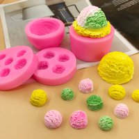 VERIDIAN Ice Cream Cone Silicone Molds Mousse Chocolate Fondant Cake Mold DIY Candle Mold Cake Decoration Baking Accessories