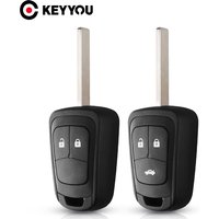 KEYYOU Car Key Case For Chevrolet AVEO Cruze For Opel Malibu Sonic HU100 Key Blade New 2/3 Buttons