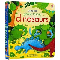 Usborne English Educational Picture Book Peep Inside Dinosaurs For Children Baby Early Reading Gift