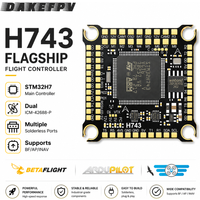 DAKEFPV H743 FC Stack/Flytower do zdalnego sterowania, BLHeli Betaflight, żyroskop, regulacja parametrów PID 42688P