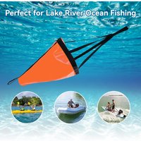 Sea Anchor Drift Sock with Rope Buoy for Kayak Canoe Boat Control, PVC Drift Anchor Kit for Fishing Boats
