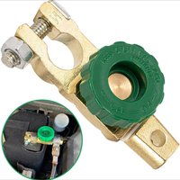 Universal Brass Car Battery Disconnect Switch Quick Release/Cut-off Isolator with Knob Anti-Leakage Battery Terminal for 12V/24V