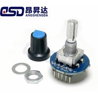 1PCS Rotary Encoder Module for Arduino Brick Sensor Development Round Audio Rotating Potentiometer Knob Cap EC11