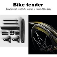 Bicycle Mudguard Strong Toughness Front Rear Tire Mud Guards Adjustable Front & Rear Mudguard for Front Rear Wheels Below 50mm