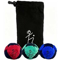 Hand-Made World Foot Bag,DirtBag Hacky Sacks Assorted Footbag Sand Filled for Adults, Juggling Balls for Party &Training
