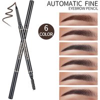 1.5mm fine eyebrow pencil with double head automatic rotation, one line eyebrow pencil waterproof and makeup free makeup pen