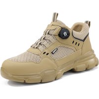 Rotating button Protection Shoes Breathable in summer Safety Shoes Men Anti-smash Anti puncture Work Sneakers Steel toe shoes