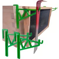 2Pcs Beehive Frame Holder Heavy Duty Plastic Beekeeping Grip Frame Perch Bee Hive Stand Support Rack Bracket Beekeeping Supplies