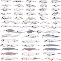 FREE FISHER Fishing Baits Unpainted Blank Hard Lures DIY Crankbaits Minnows Popper VIB Pencil Transparent Artificial Baits Set