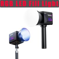 60W RGB Video Light Portable LED Photography Studio Light with 10000mAh Rechargeable for Vlog Streaming LIVE Photo Fill Lamp